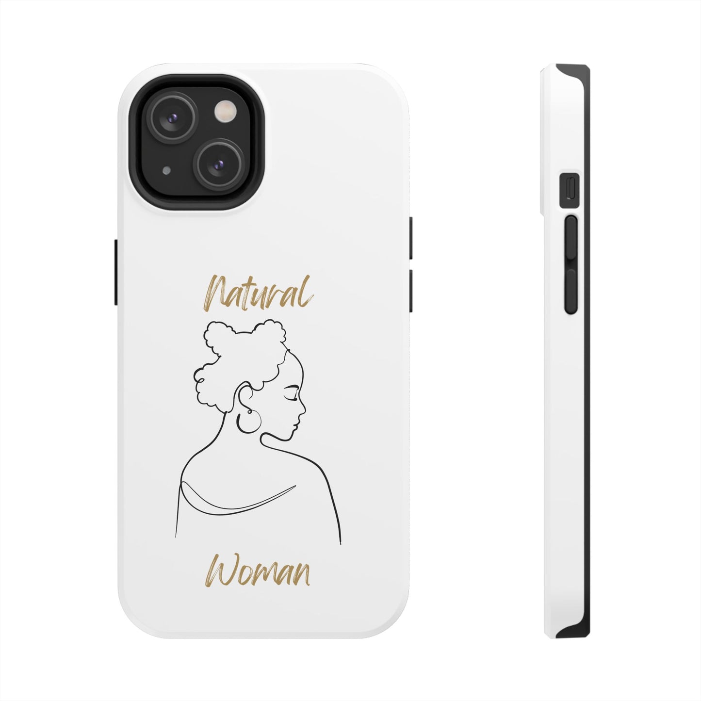 Natural Woman Twists (BL) Tough Phone Case WHITE