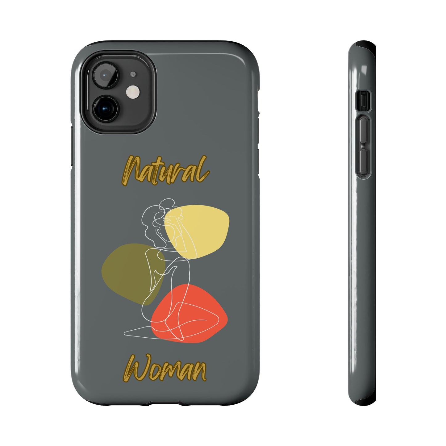 Natural Woman Colorful Pose (WL)Tough Phone Cases DARK GREY