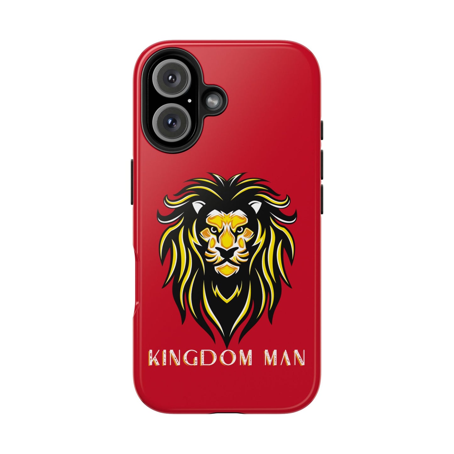 Kingdom Man (White-Gold Label) Tough Phone Case DARK RED