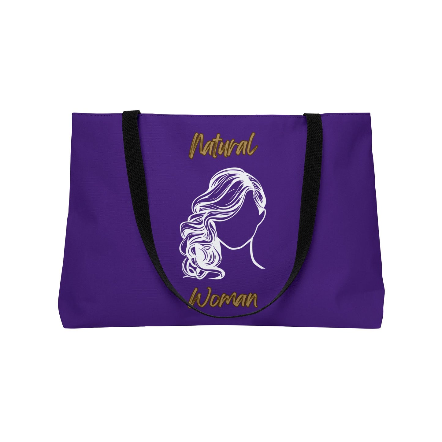 Natural Woman Long Curl (WL) Weekender Tote Bag PURPLE
