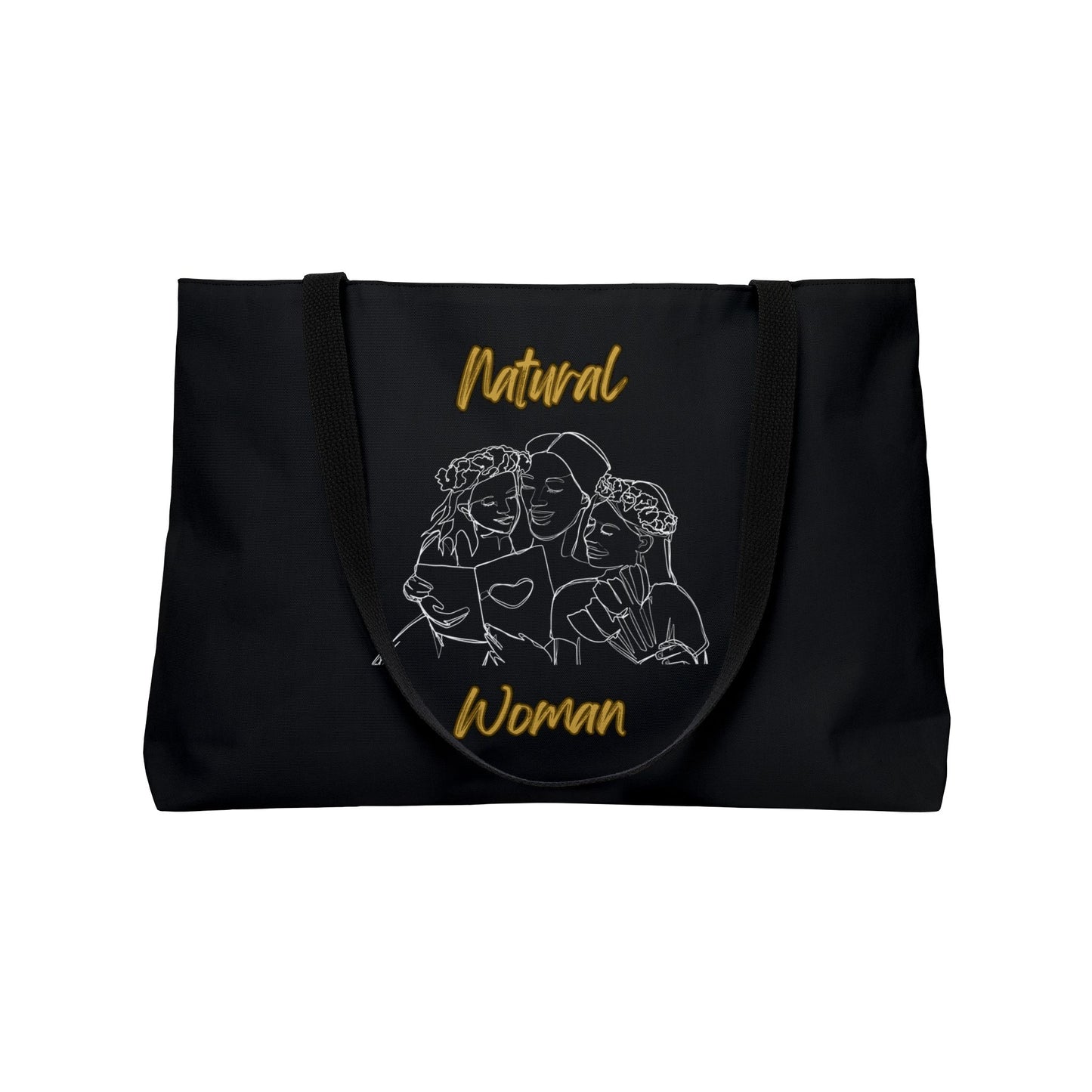 Natural Woman Me & My Girls (WL) Weekender Tote Bag BLACK