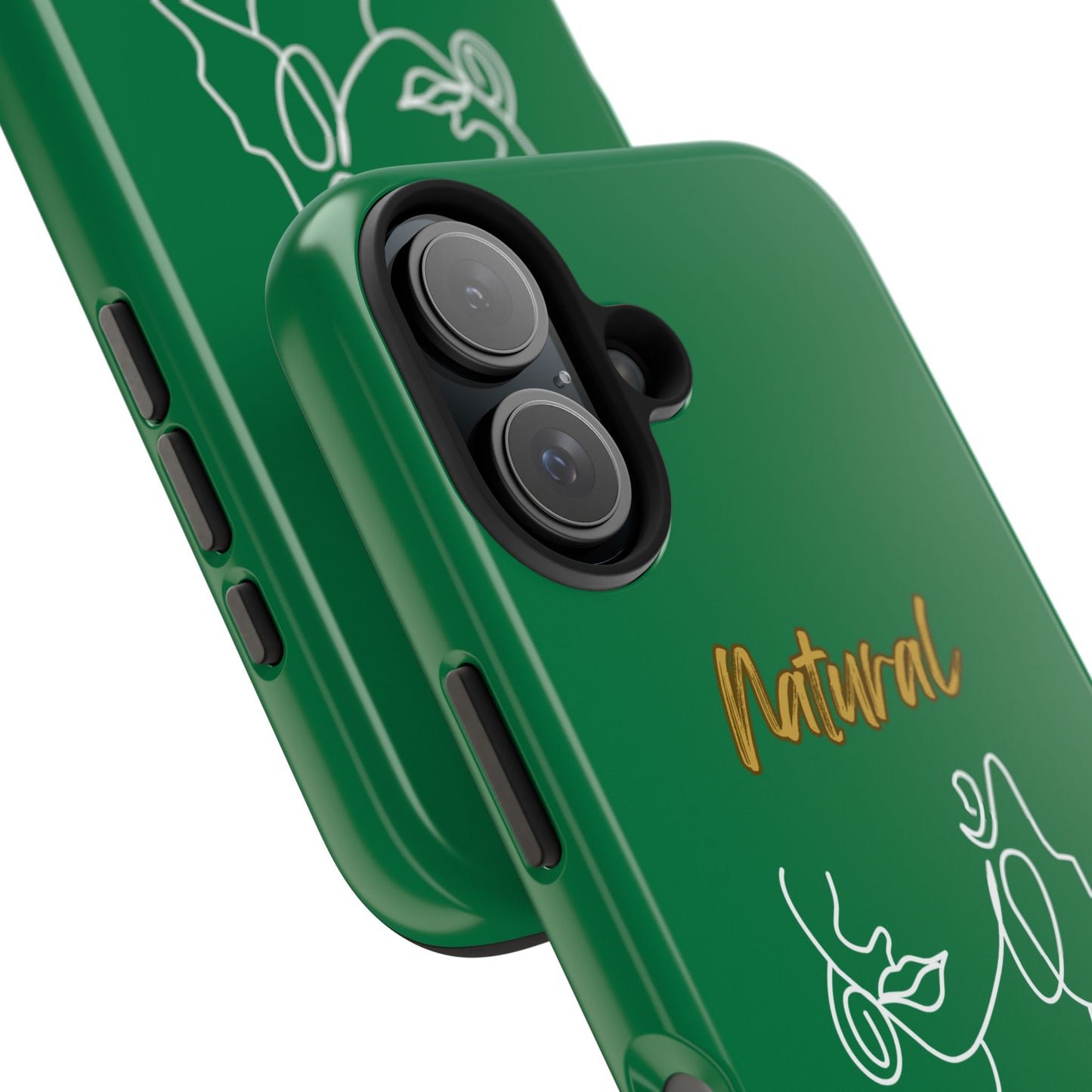 Natural Woman Lips (WL)Tough Phone Cases DARK GREEN
