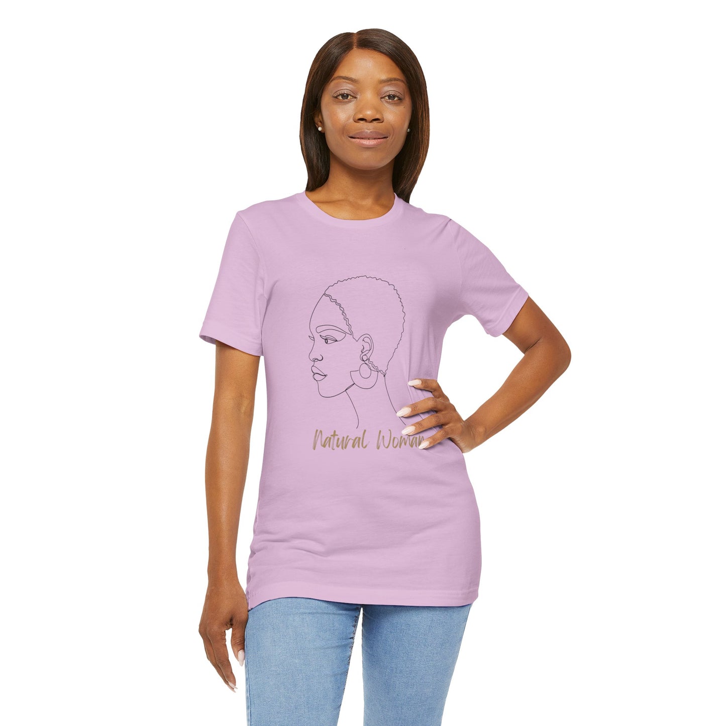 NATURAL WOMAN Finger Waves (BL) Short Sleeve T-Shirt