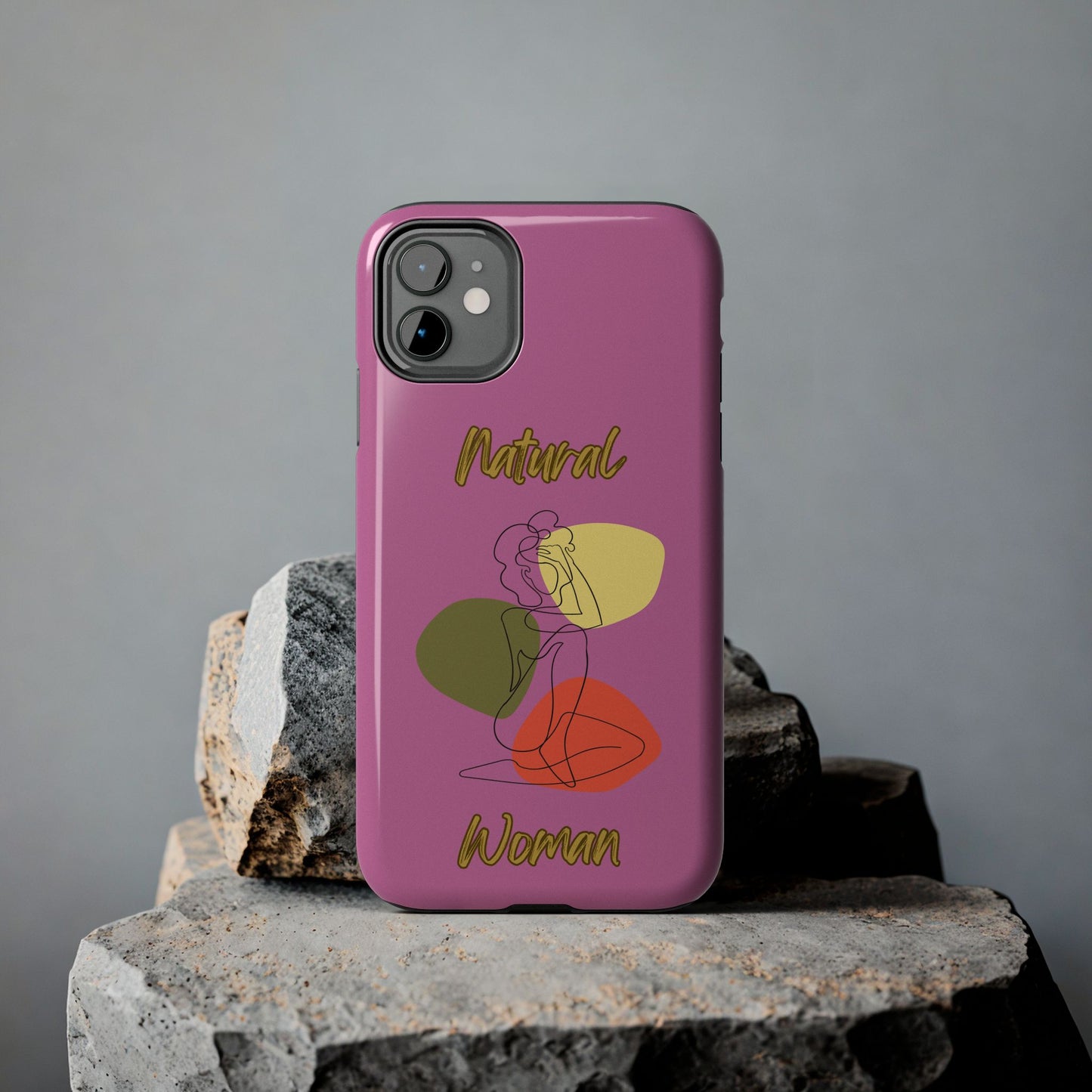 Natural Woman Colorful Pose (BL)Tough Phone Cases LIGHT PINK