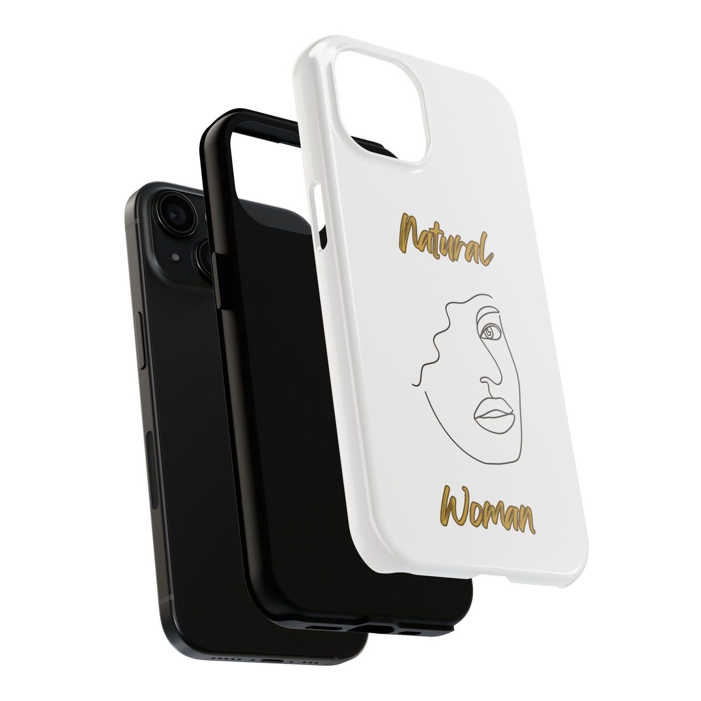 Natural Woman Peekaboo (BL)Tough Phone Cases WHITE