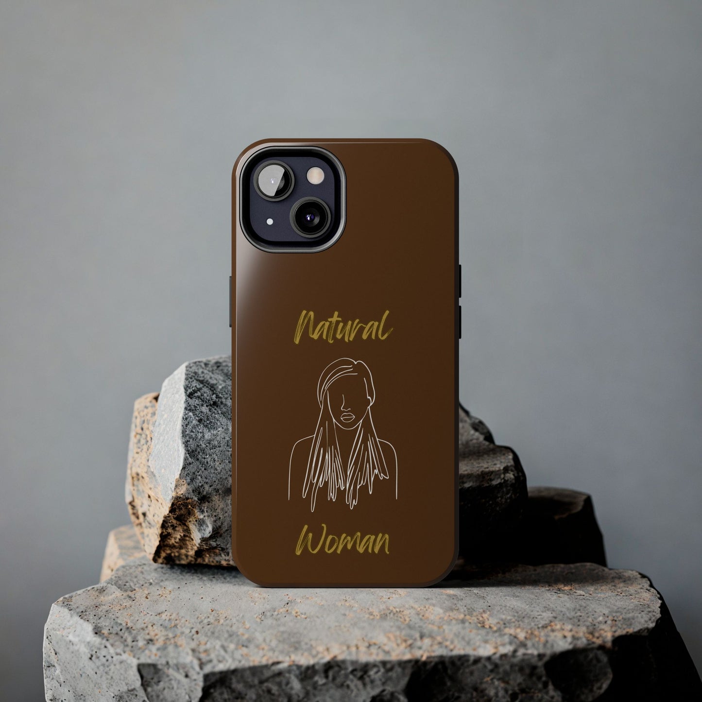 Natural Woman Content (WL)Tough Phone Cases BROWN