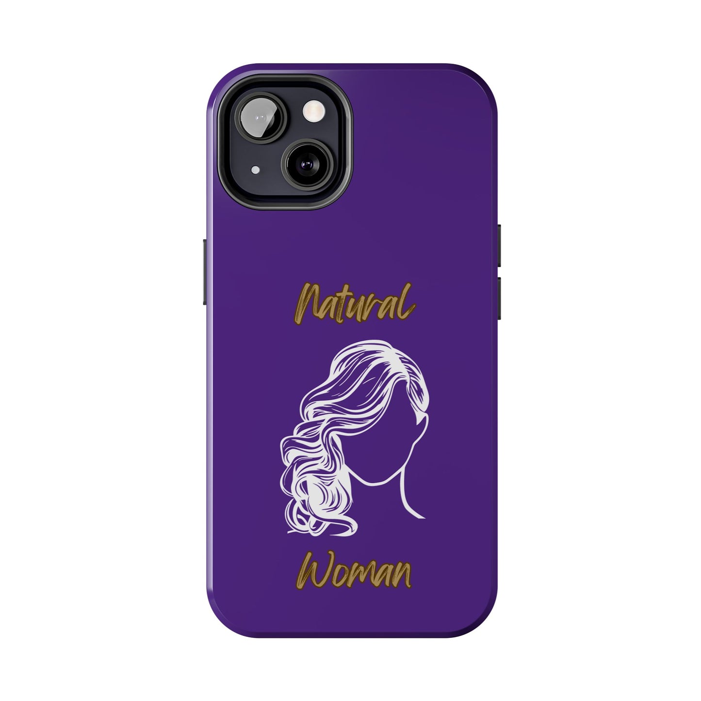 Natural Woman Long Curl (WL)Tough Phone Cases PURPLE