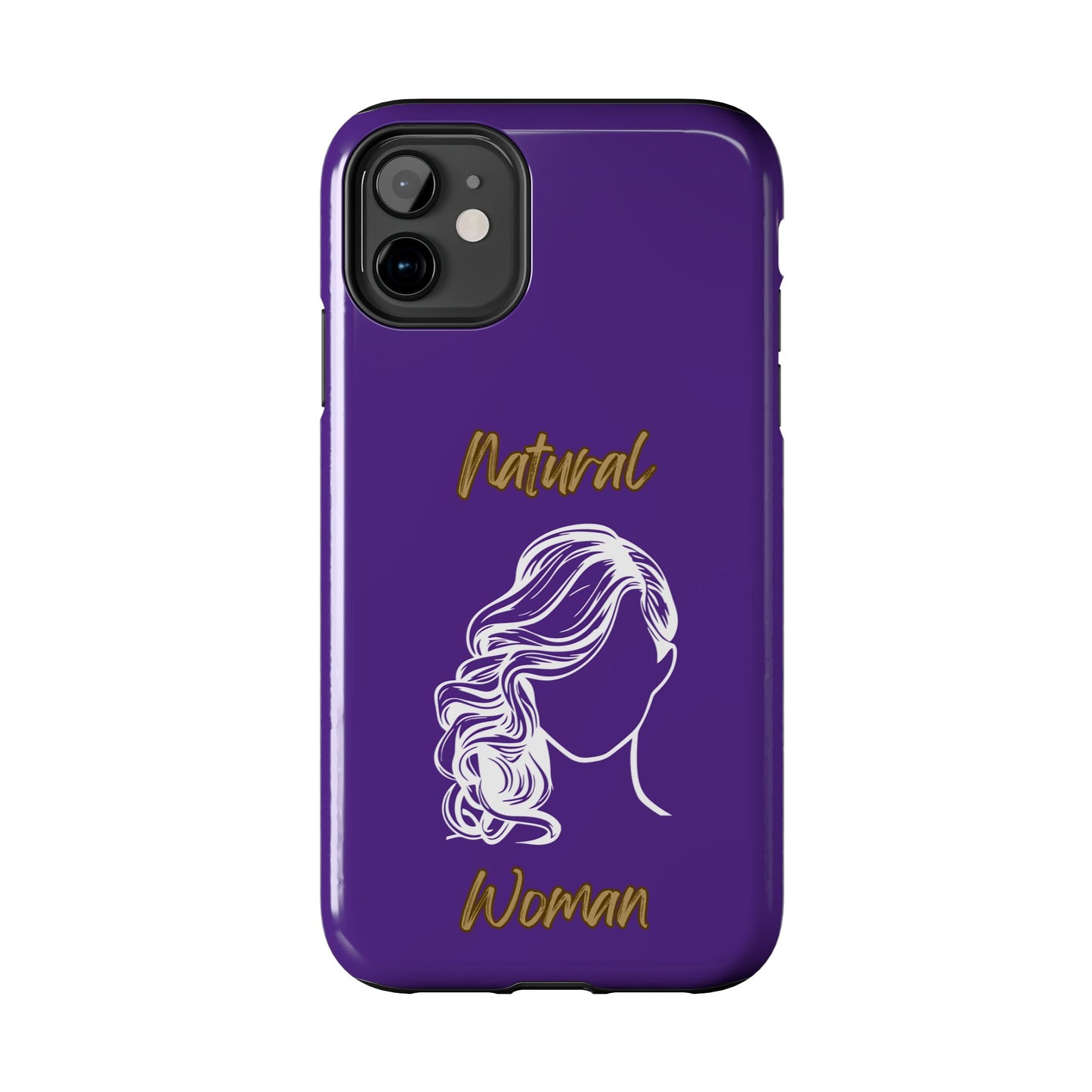 Natural Woman Long Curl (WL)Tough Phone Cases PURPLE