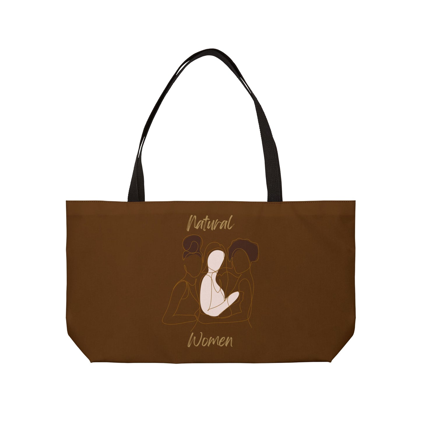 Natural Women Friends (BL) Weekender Tote Bag BROWN