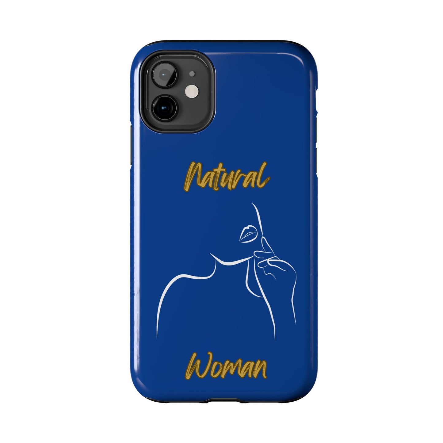 Natural Woman Chin Up (WL)Tough Phone Cases DARK BLUE