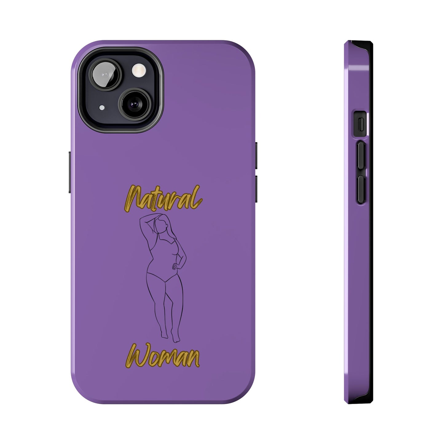 Natural Woman Looking Good (BL)Tough Phone Cases LIGHT PURPLE