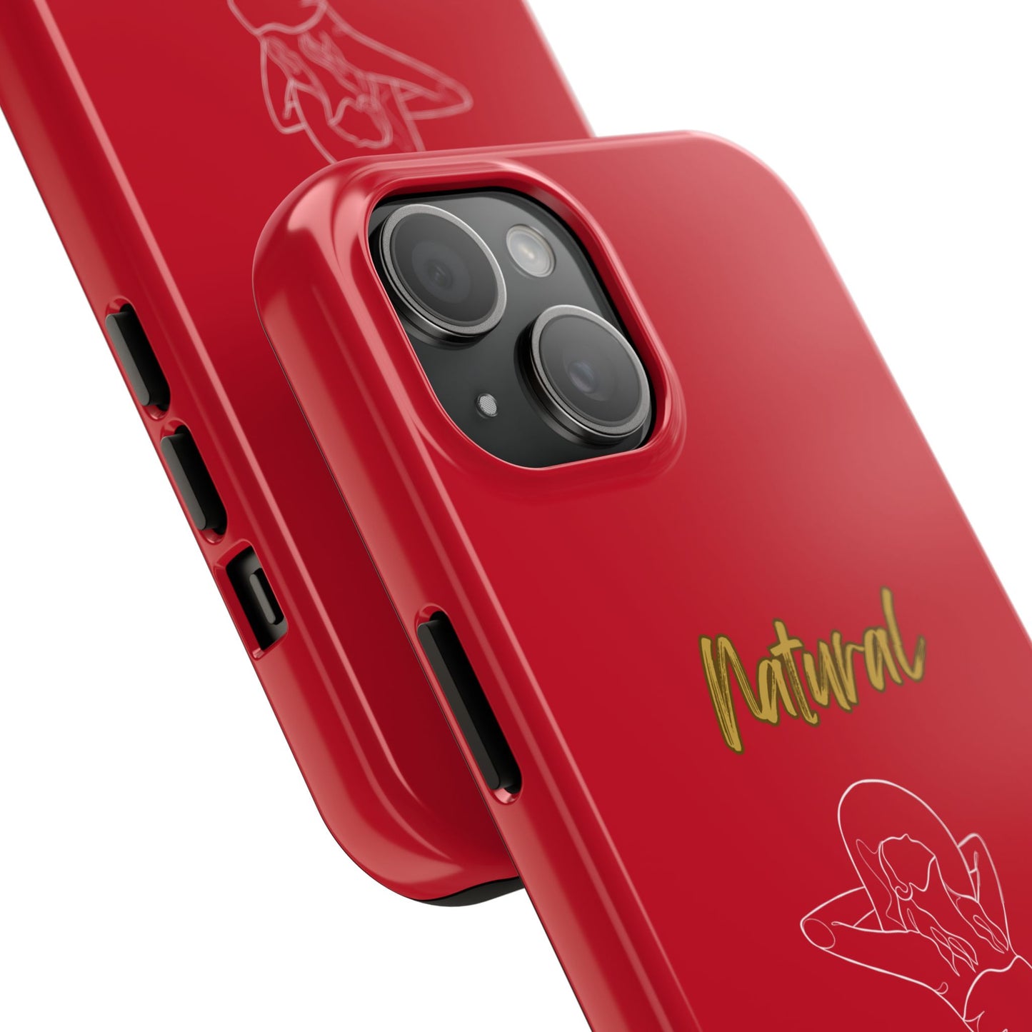 Natural Woman Sun Fun (WL)Tough Phone Cases DARK RED