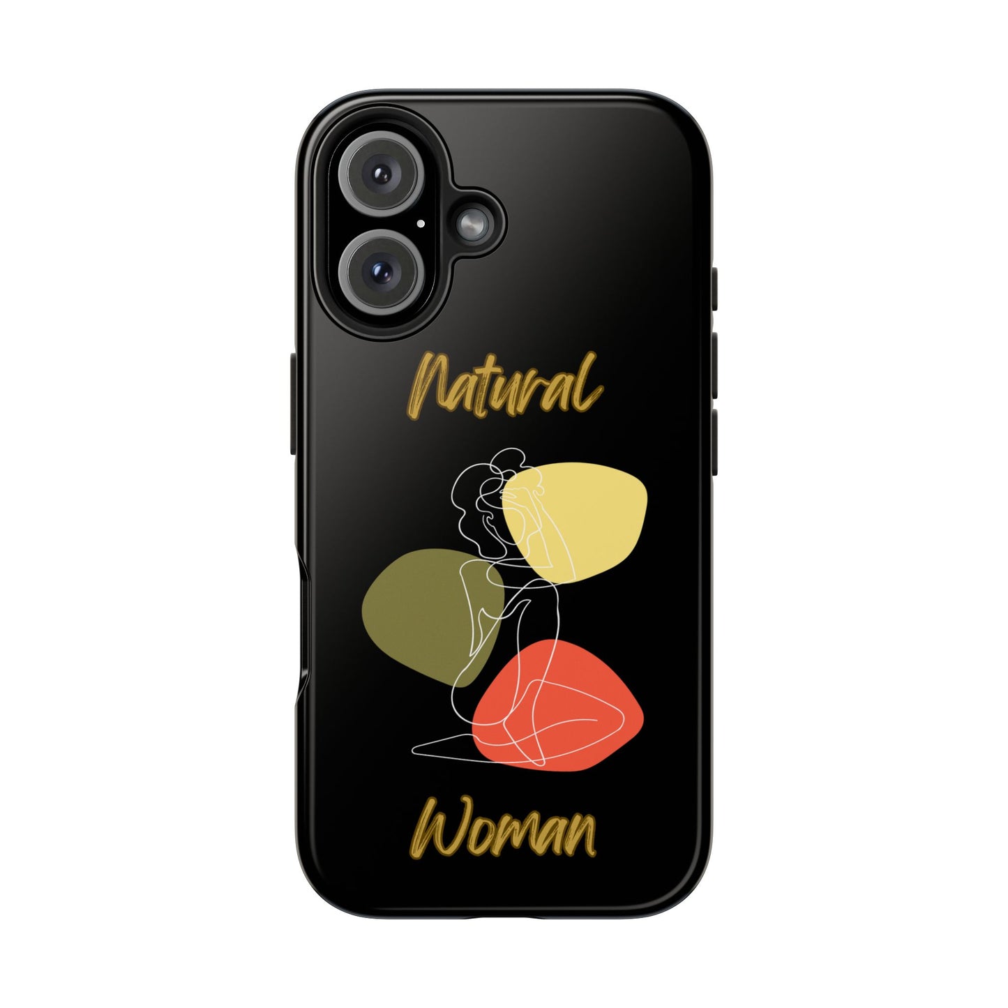 Natural Woman Colorful Pose (WL)Tough Phone Cases BLACK