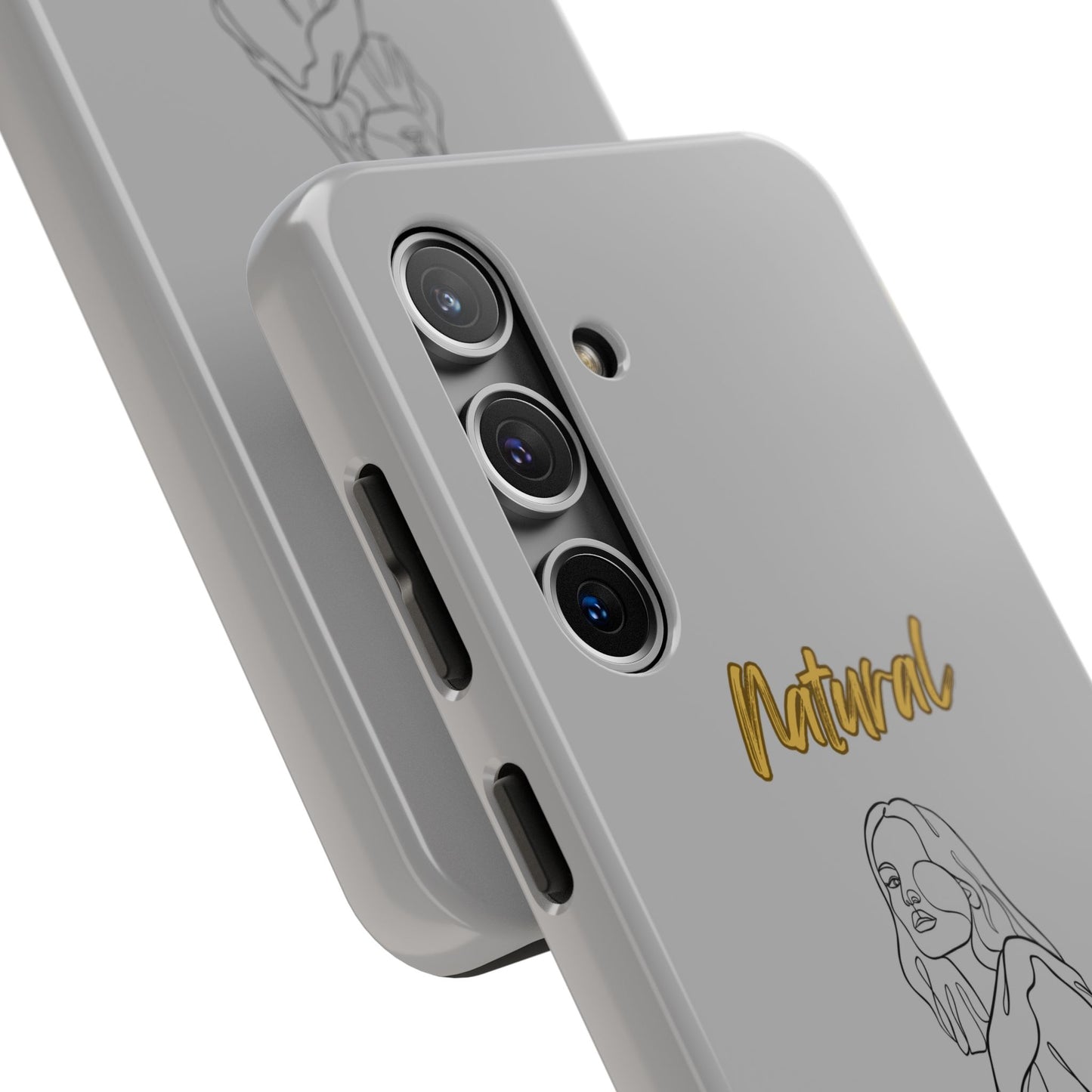Natural Woman Care Free (BL)Tough Phone Cases LIGHT GREY