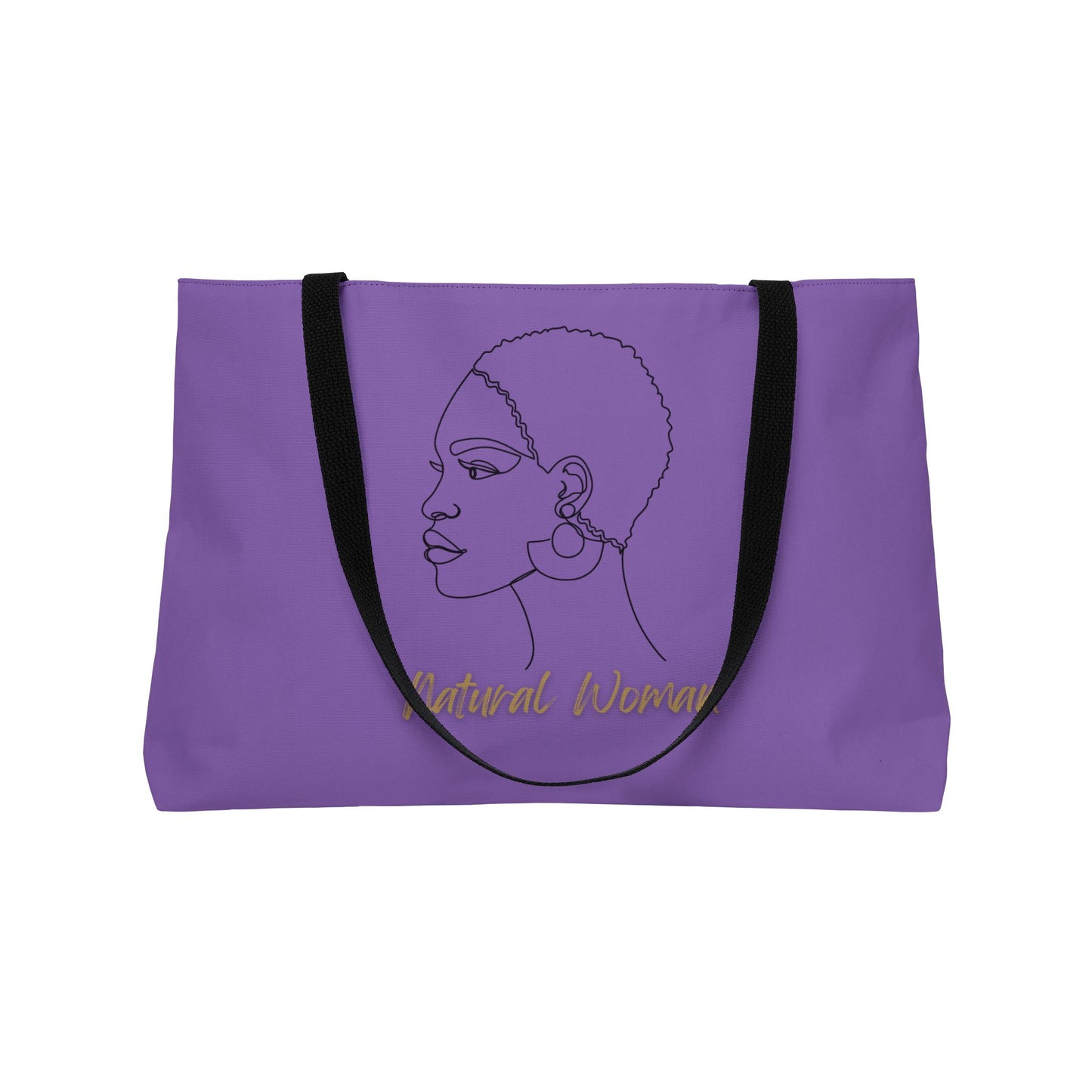Natural Woman Finger Wave (BL) Weekender Tote Bag LIGHT PURPLE