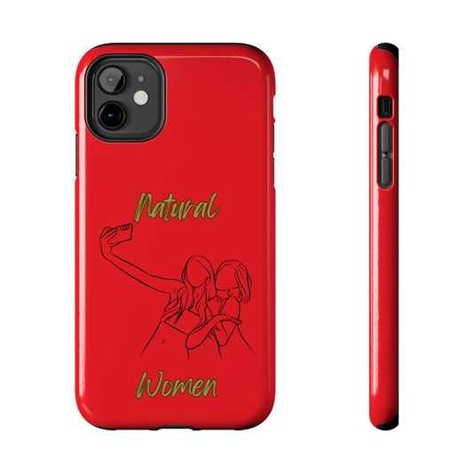 Natural Woman Friends Selfie (BL)Tough Phone Cases RED