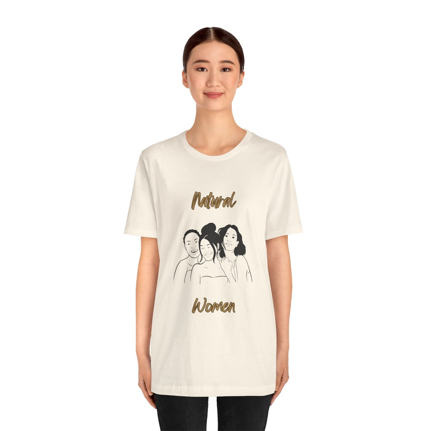 Natural Woman Laughing Friends (BL) Short Sleeve T-Shirt