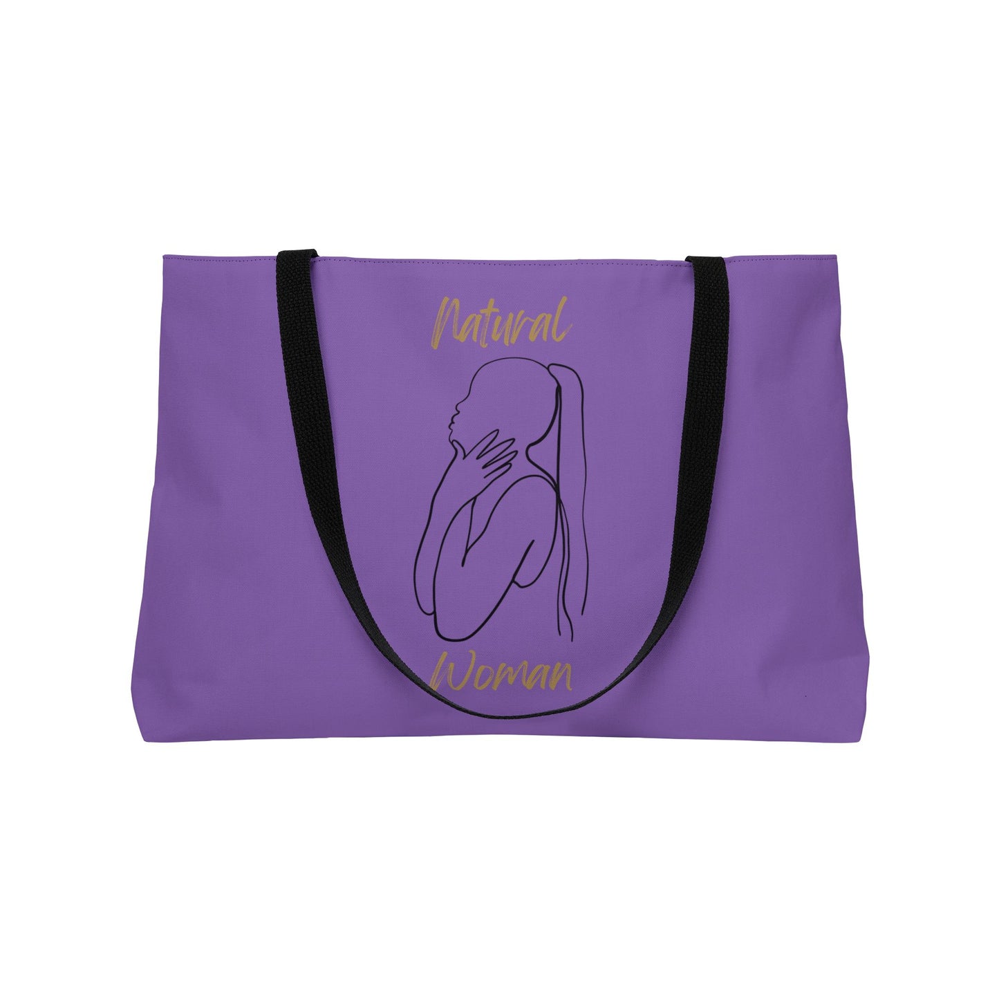Natural Woman Ponytail (BL) Weekender Tote Bag  LIGHT PURPLE