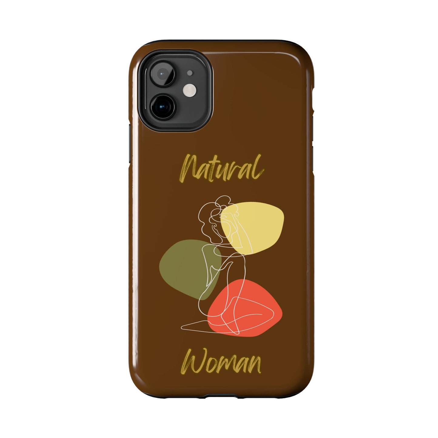 Natural Woman Colorful Pose (WL)Tough Phone Cases BROWN