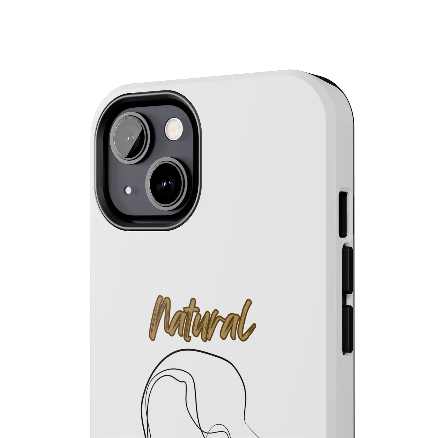 Natural Woman Hanging Hair (BL) Tough Phone Cases WHITE