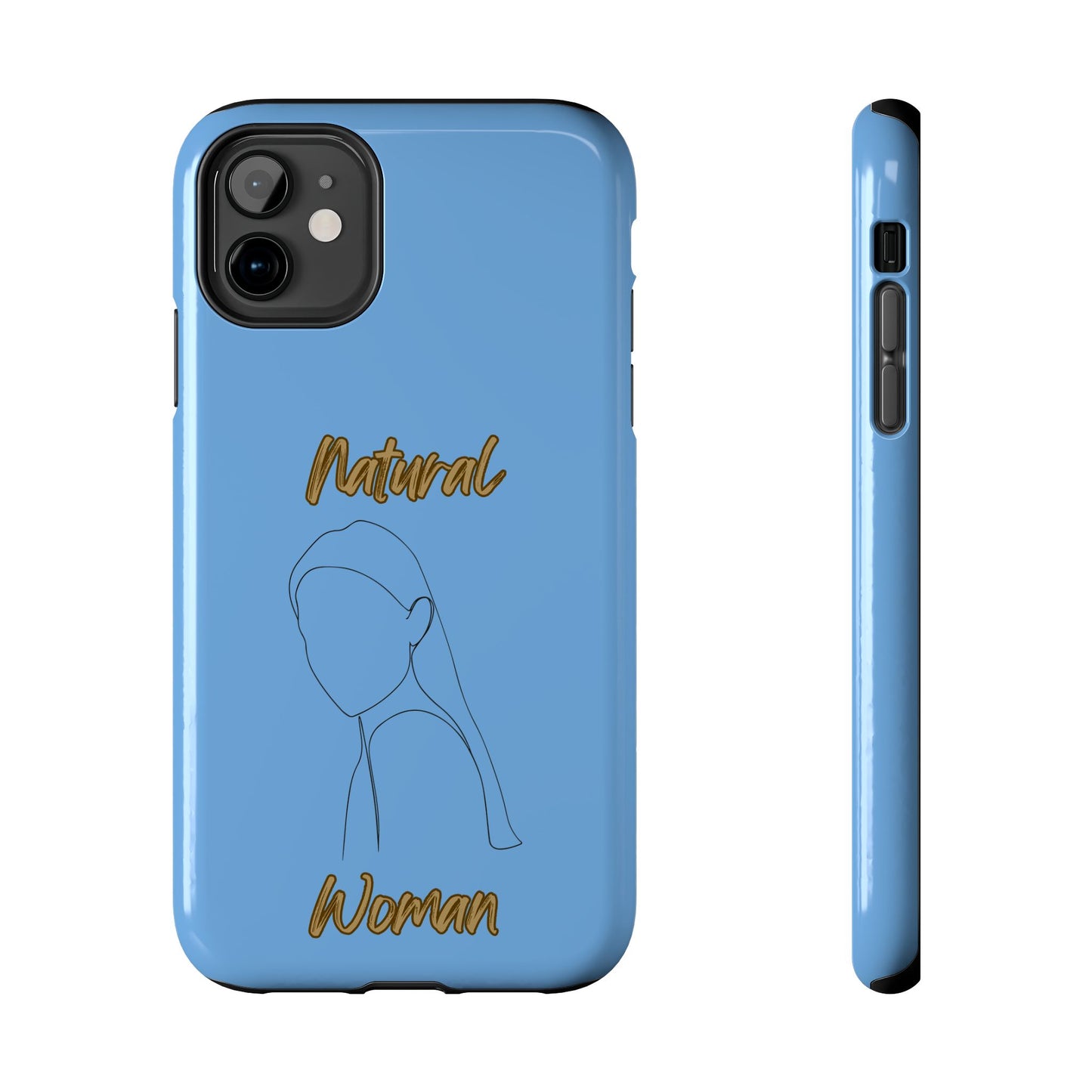 Natural Woman Tilted Look (BL) Tough Phone Cases LIGHT BLUE
