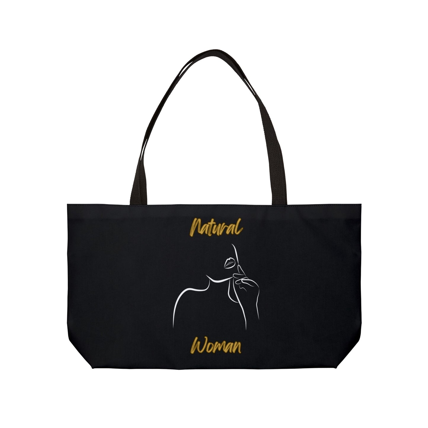 Natural Woman Chin Up (WL) Weekender Tote Bag BLACK