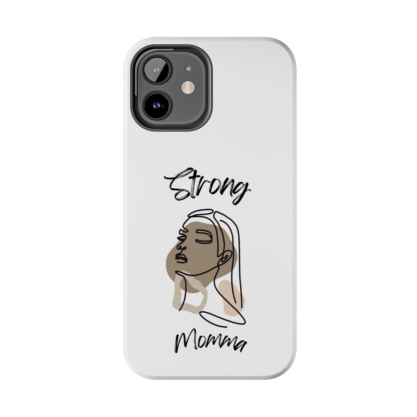 STRONG MOMMA Samsung Galaxy Tough Phone Cases (BL) White