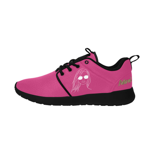 Natural Woman SHADES (WL) NEON PINK w/ Black Sole Sneakers