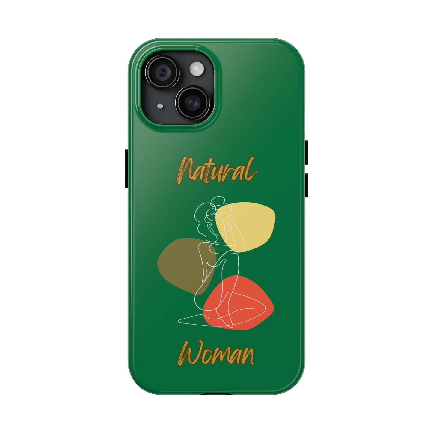 Natural Woman Colorful Pose (WL)Tough Phone Cases DARK GREEN