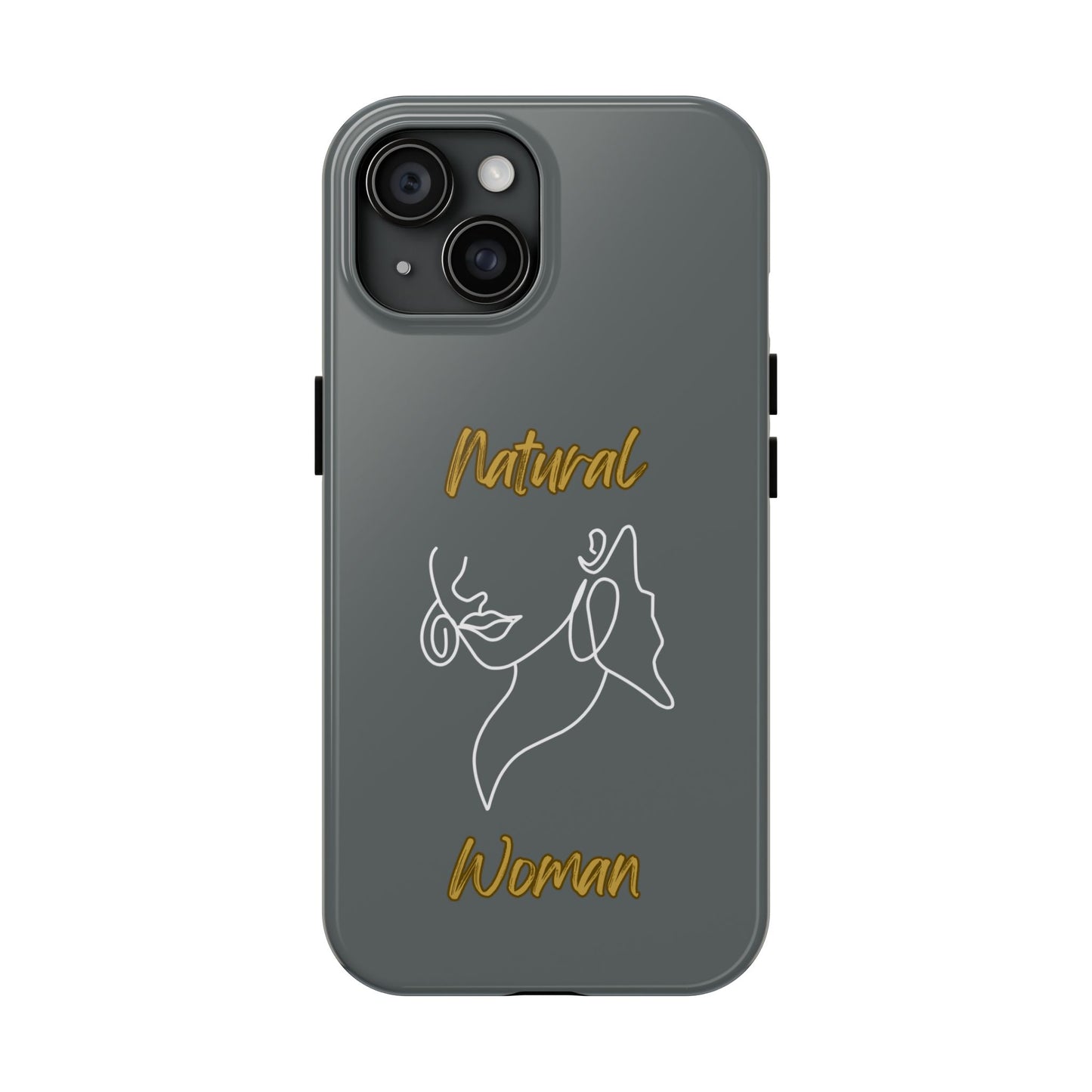 Natural Woman Lips (WL)Tough Phone Cases DARK GREY