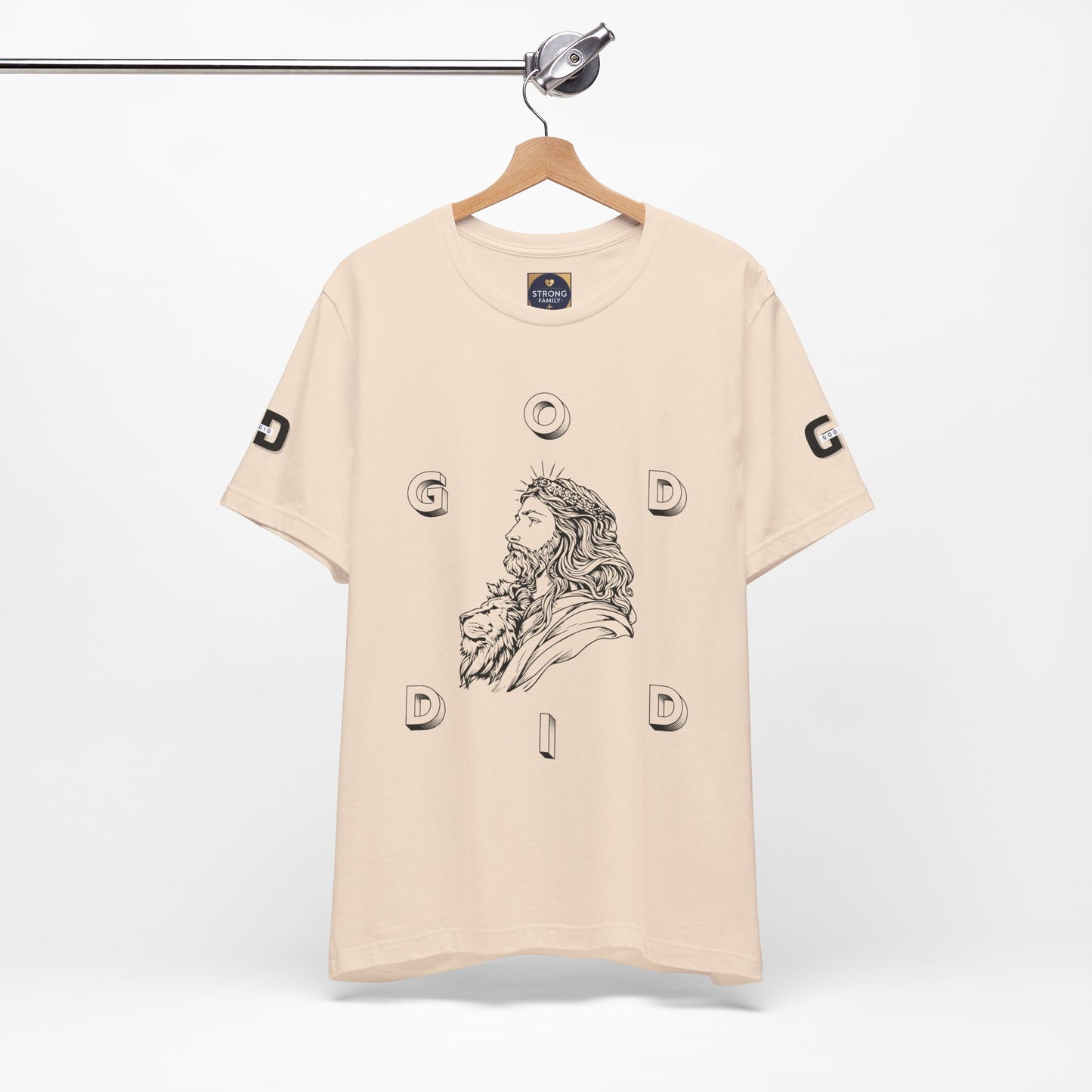 "GOD DID" —(BL) Jesus/Lion Profile