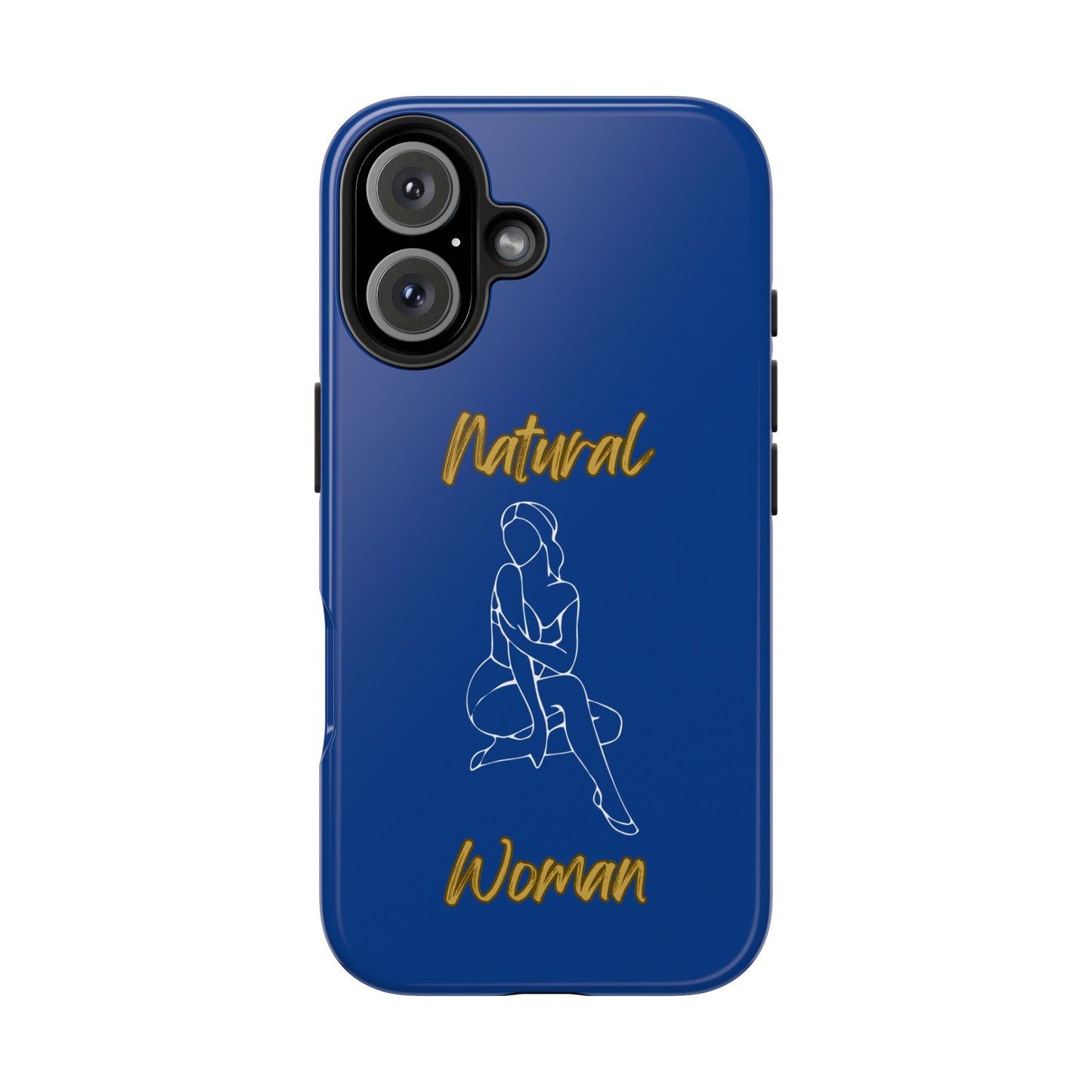 Natural Woman Shoulder Action (WL)Tough Phone Cases DARK BLUE