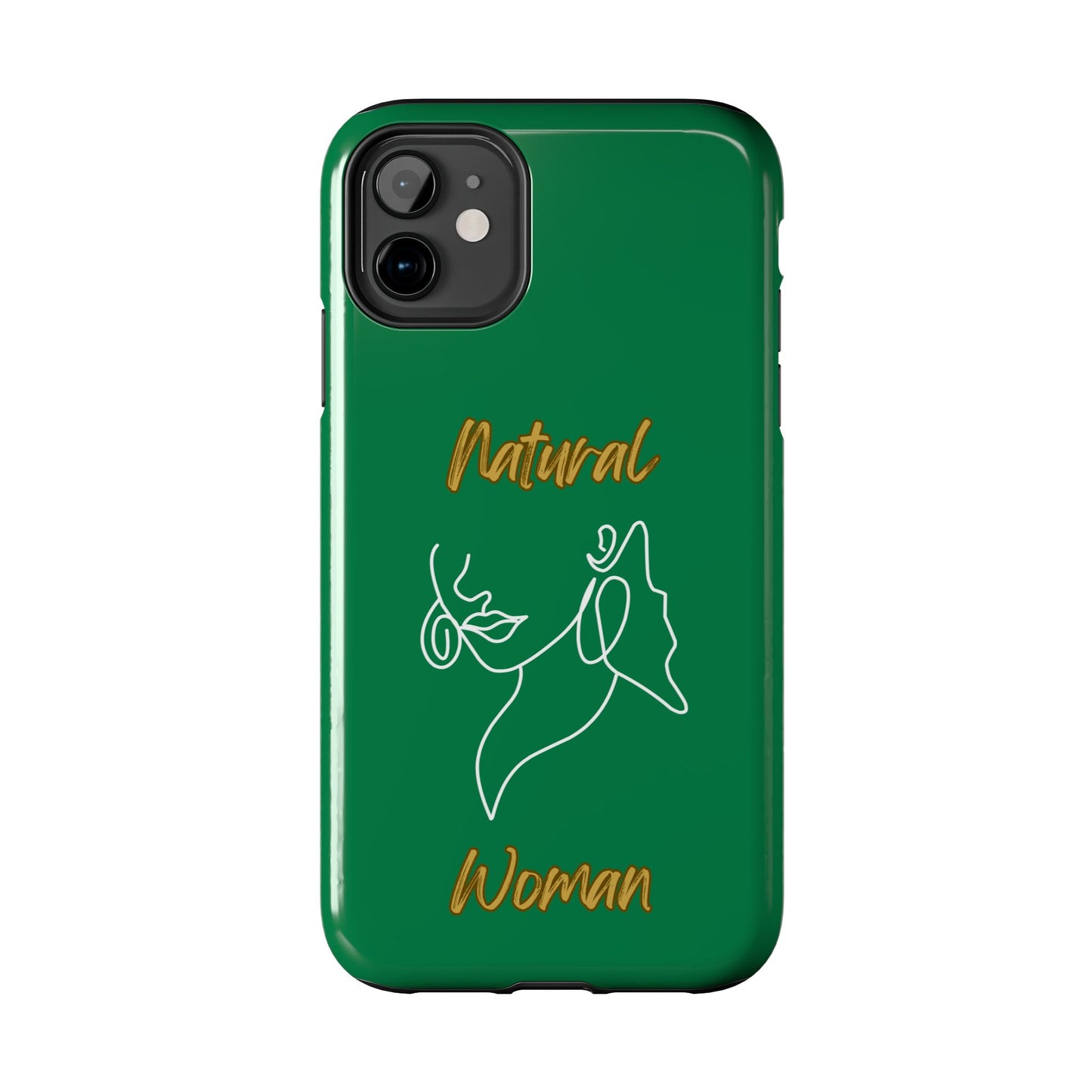 Natural Woman Lips (WL)Tough Phone Cases DARK GREEN