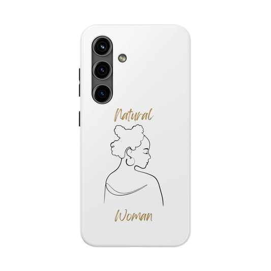 Natural Woman Twists (BL) Tough Phone Case WHITE