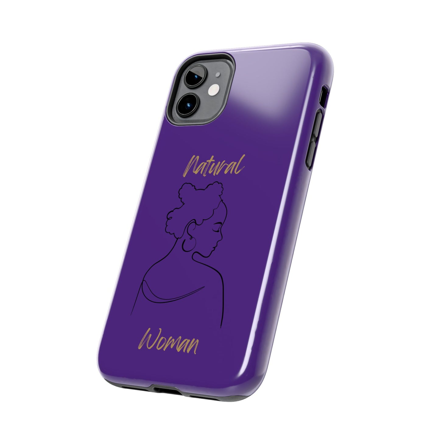 Natural Woman Twists (BL) Tough Phone Cases PURPLE