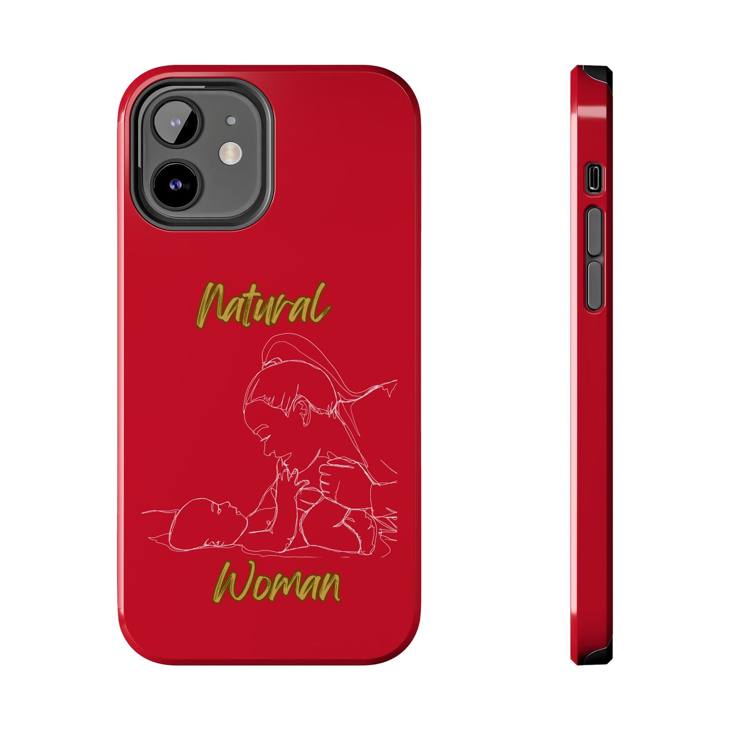 Natural Woman New Life (WL)Tough Phone Cases DARK RED