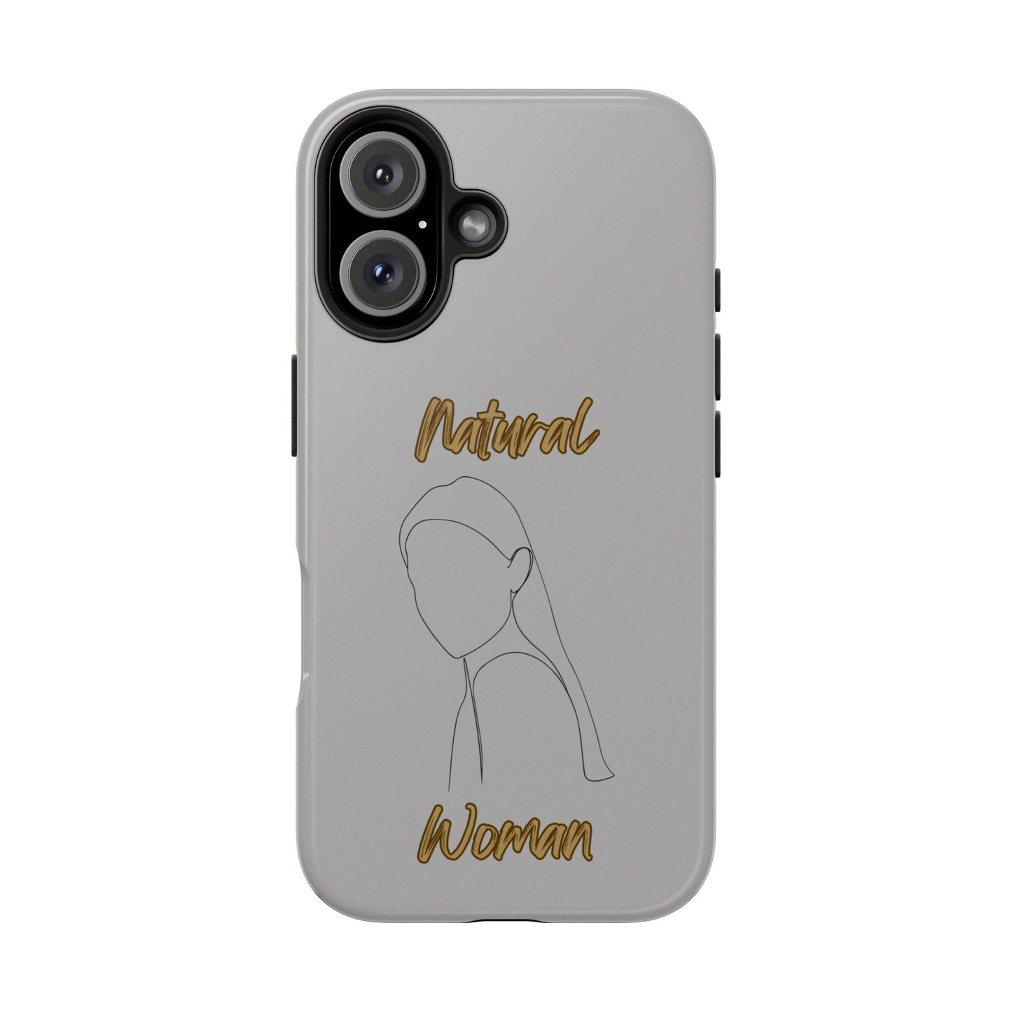Natural Woman Tilted Look (BL) Tough Phone Cases LIGHT GREY