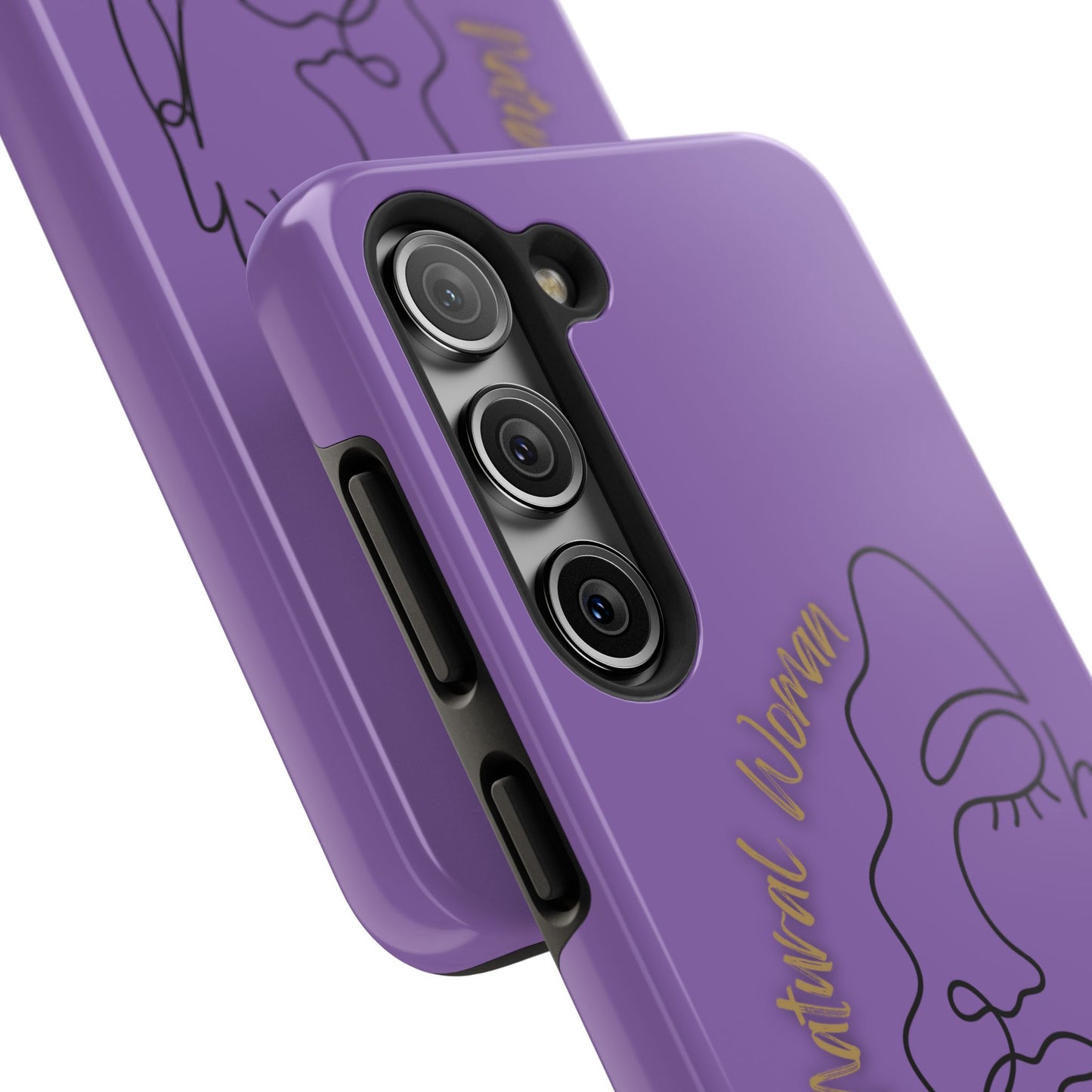 Natural Woman Half Face (BL)Tough Phone Case LIGHT PURPLE