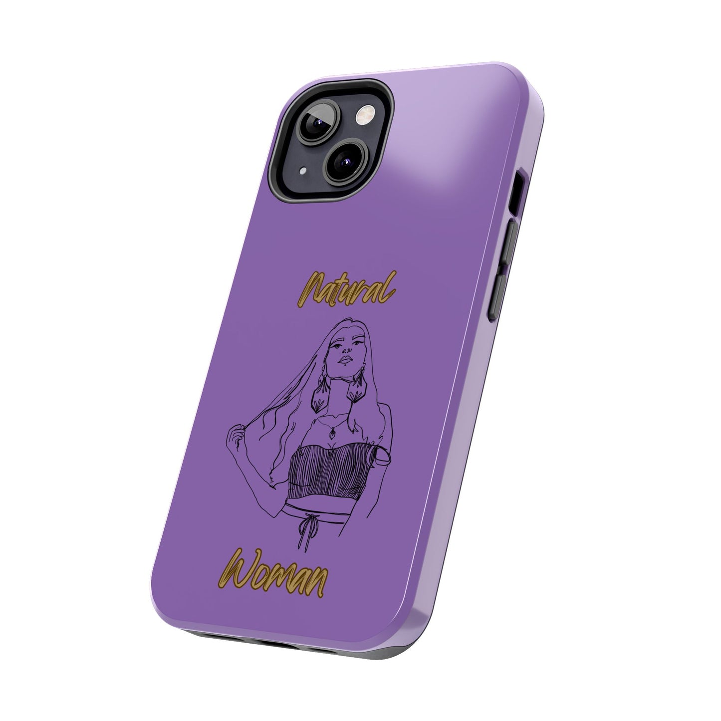 Natural Woman Thinking (BL)Tough Phone Cases LIGHT PURPLE