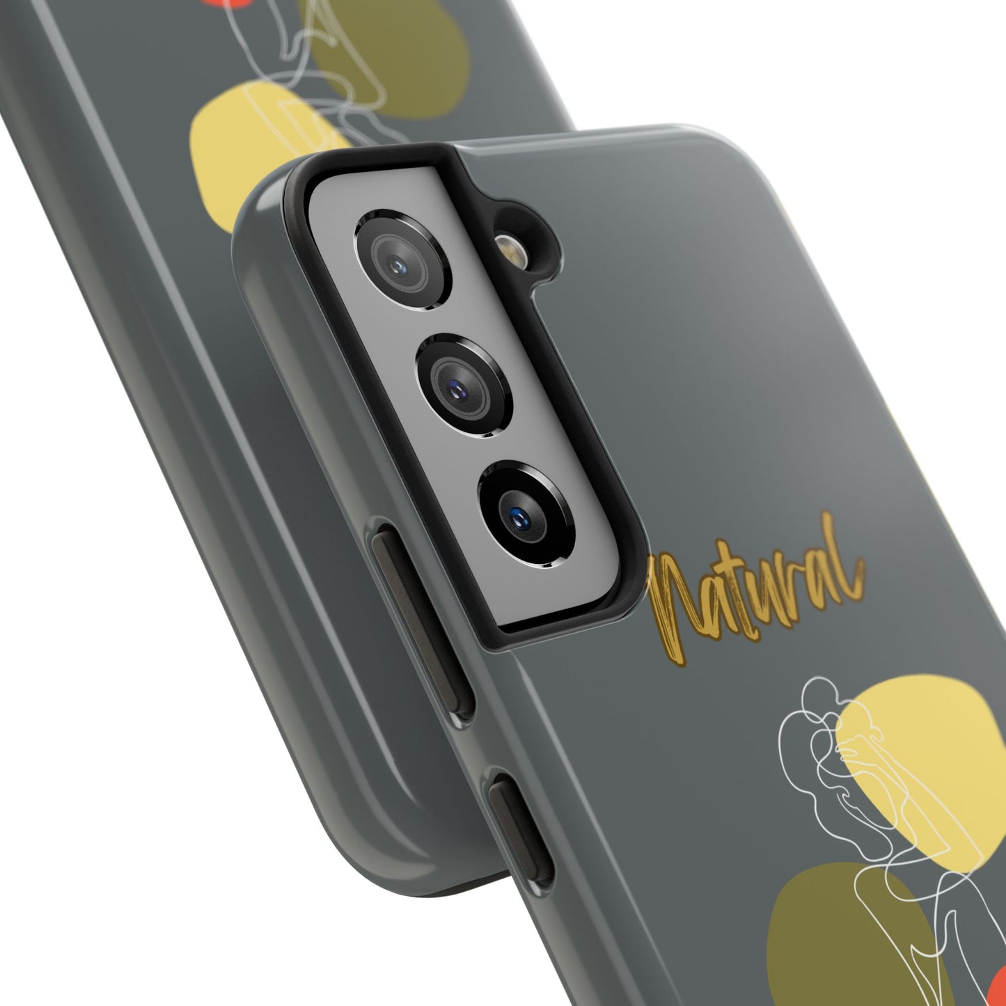 Natural Woman Colorful Pose (WL)Tough Phone Cases DARK GREY