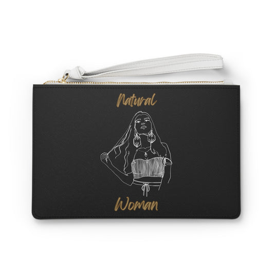 Natural Woman Thinking (WL) Clutch Bag BLACK