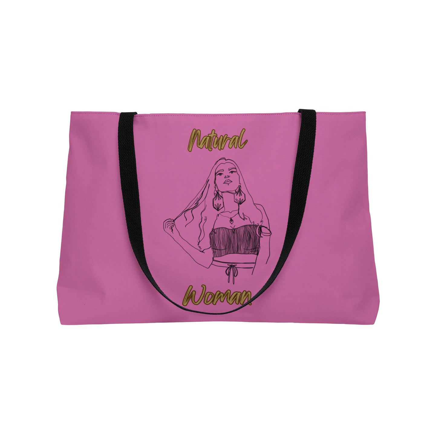 Natural Woman Thinking (BL) Weekender Tote Bag LIGHT PINK