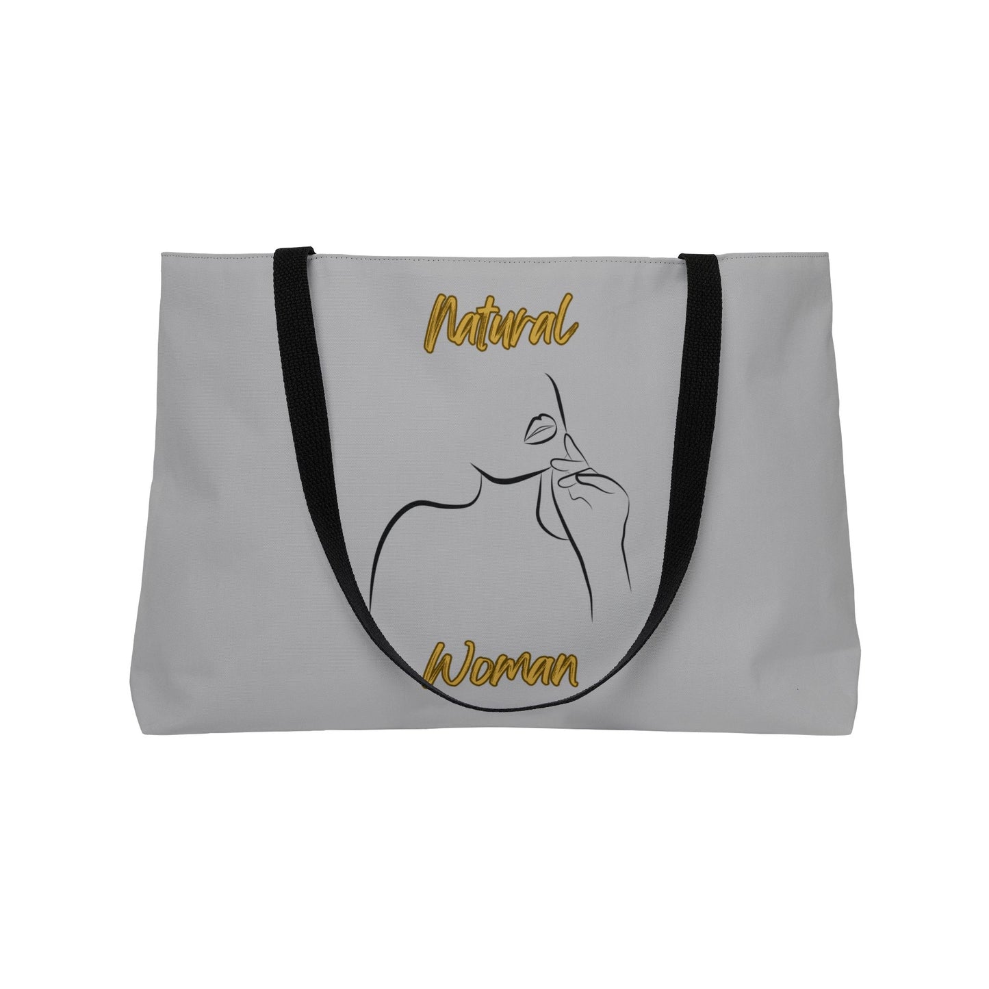 Natural Woman Chin Up (BL) Weekender Tote Bag LIGHT GREY