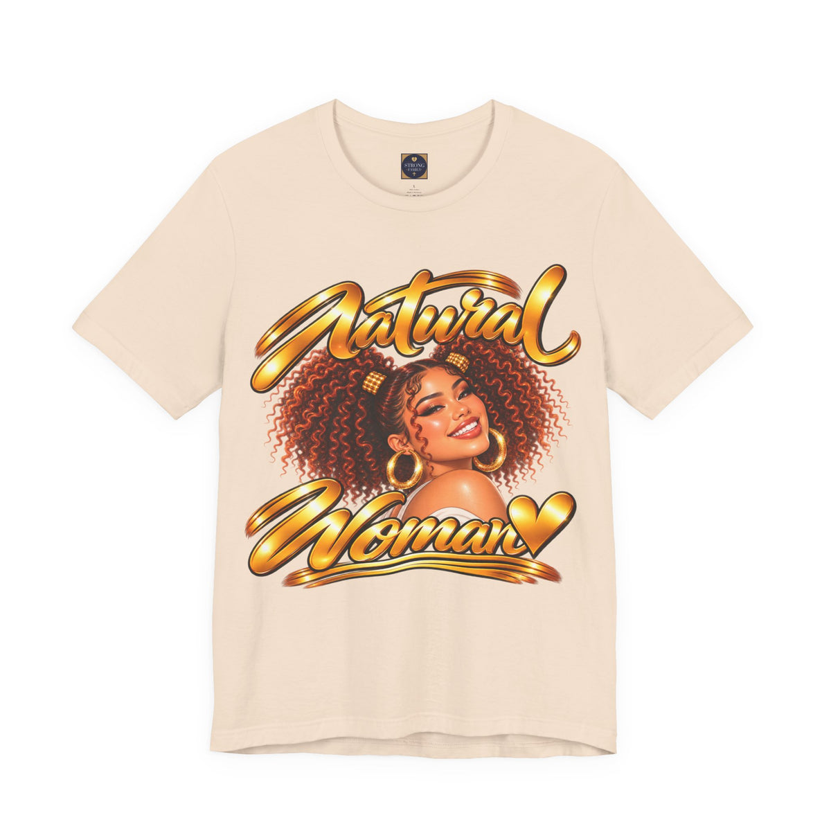 Natural Woman Twin Puffs Graphic Tee – Auburn Edition | Strong Family