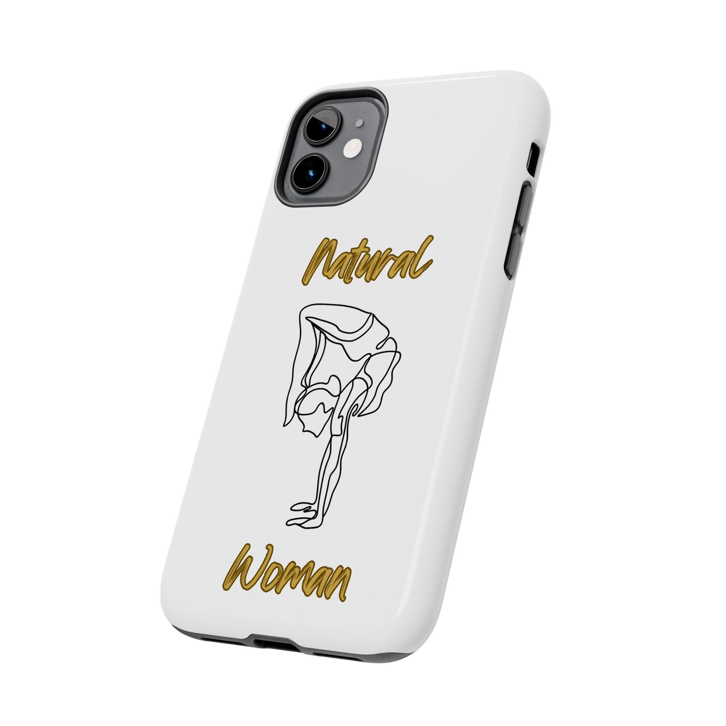 Natural Woman Flexible (BL)Tough Phone Cases WHITE