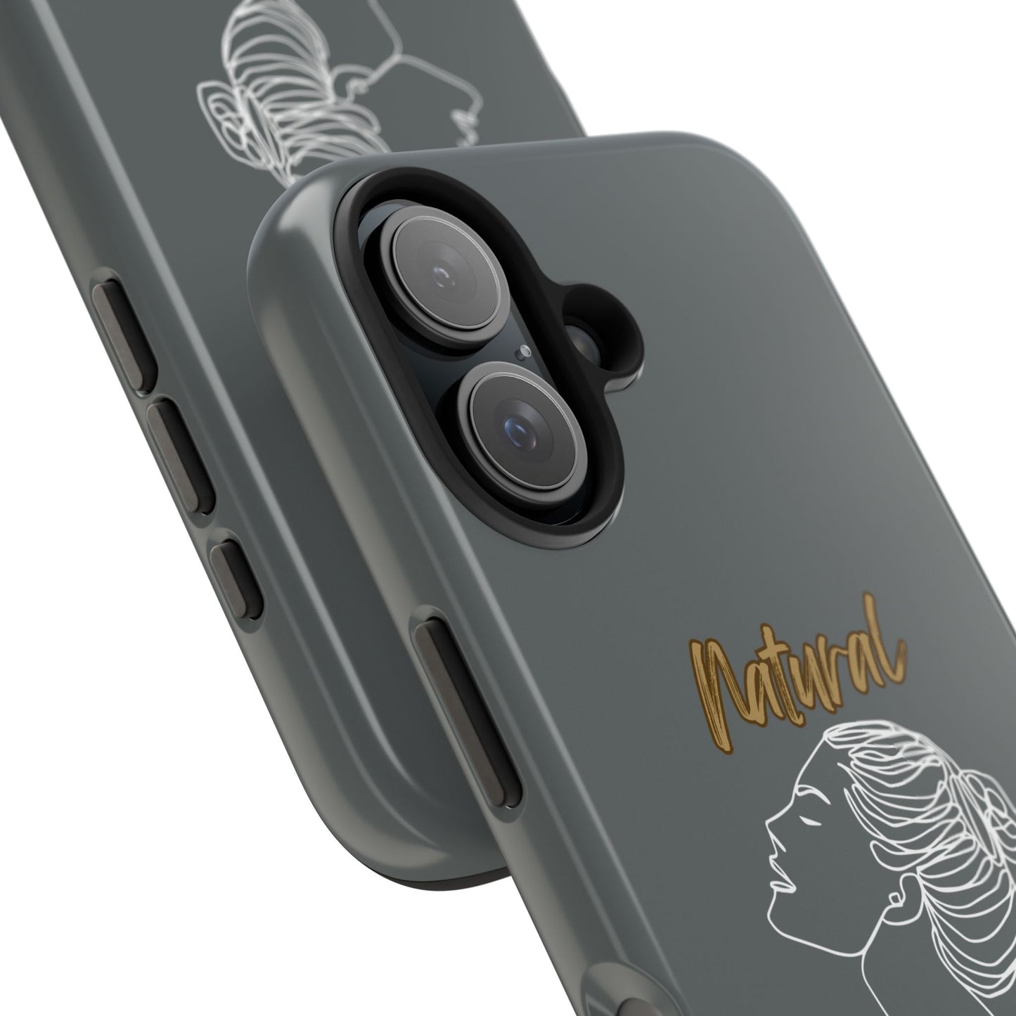 Natural Woman Wet Bun (WL) Tough Phone Cases DARK GREY