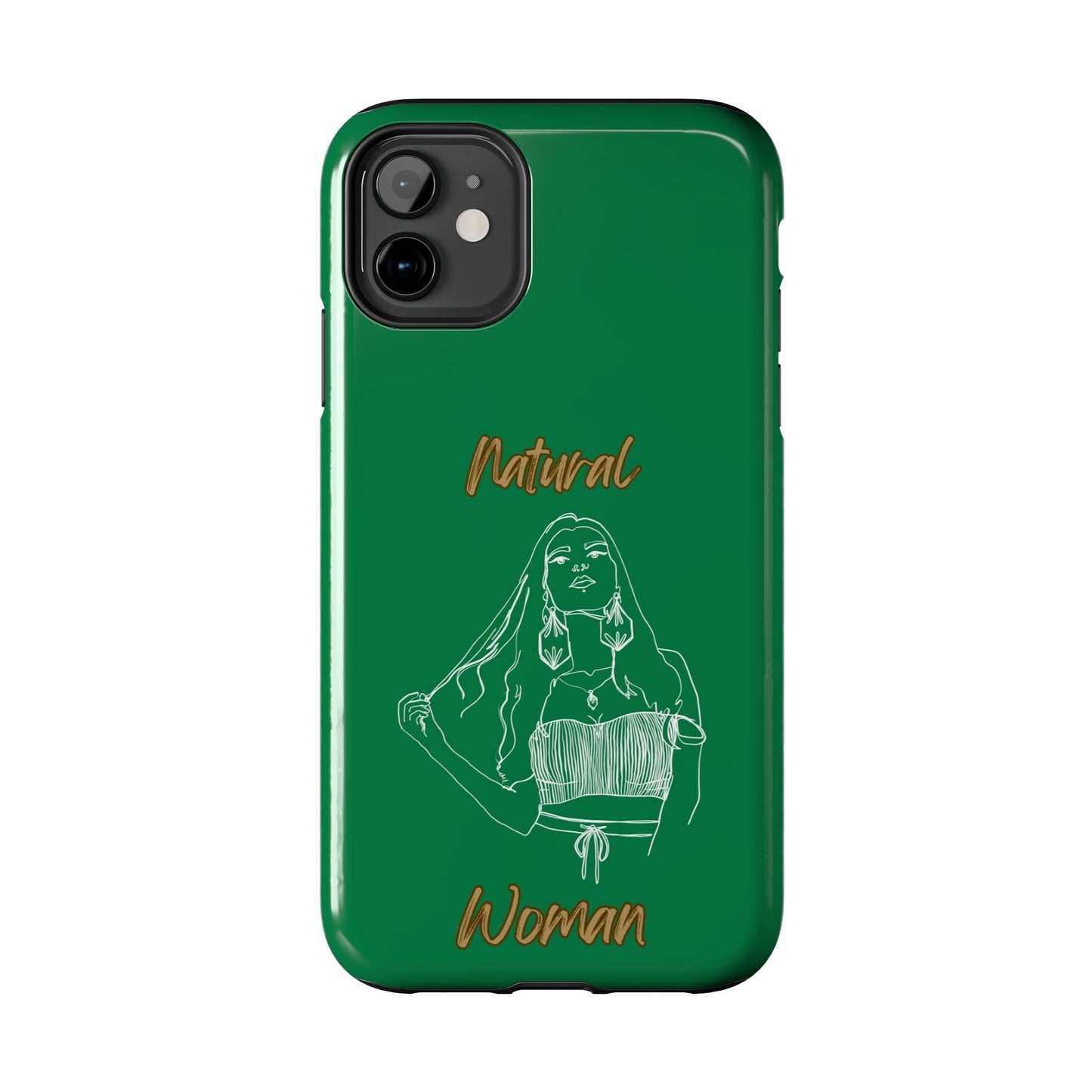 Natural Woman Thinking (WL)Tough Phone Cases DARK GREEN