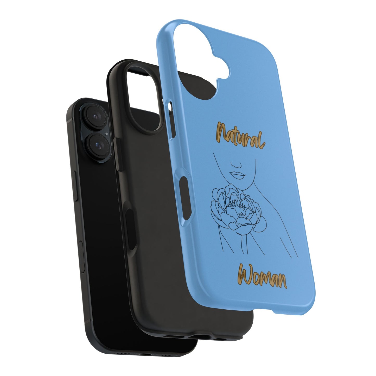 Natural Woman Kissed Flower (BL)Tough Phone Cases LIGHT BLUE