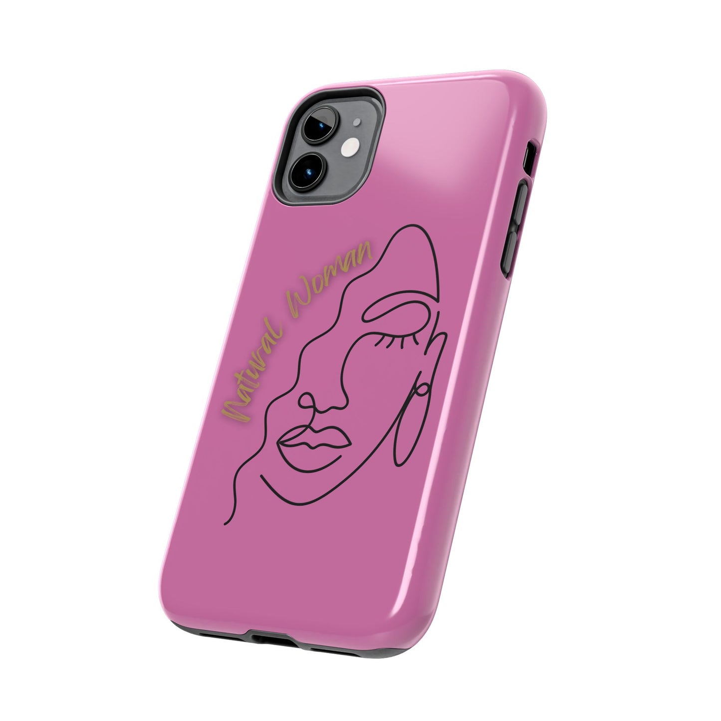 Natural Woman Half Face (BL)Tough Phone Case LIGHT PINK