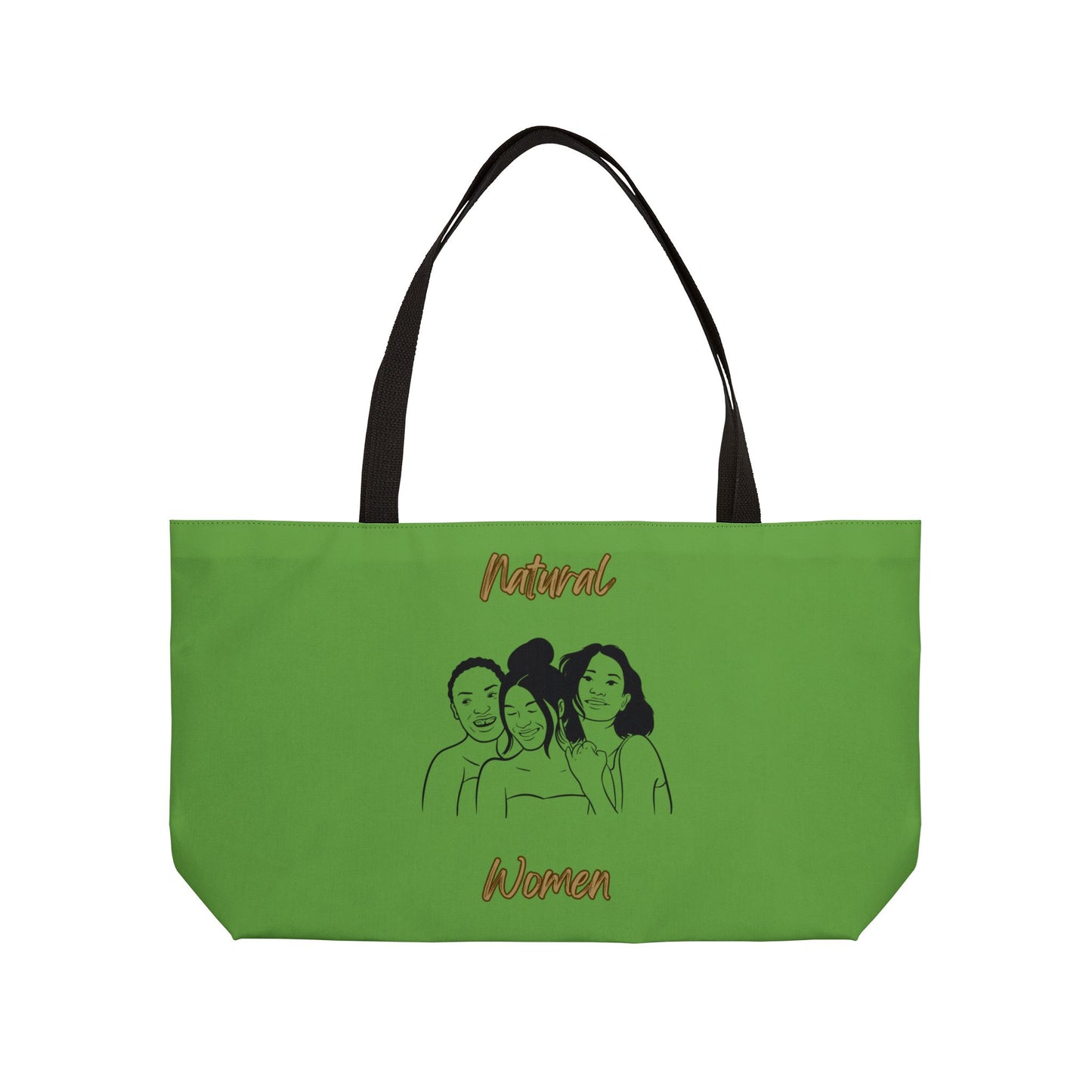 Natural Women Laughing Friends (BL) Weekender Tote Bag GREEN